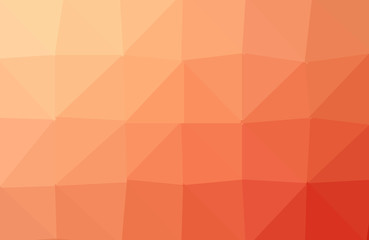 Orange vector abstract textured polygonal background. Blurry triangle design. Pattern can be used for background.