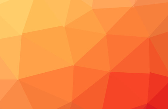 Orange vector abstract textured polygonal background. Blurry triangle design. Pattern can be used for background.
