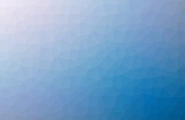 Light BLUE vector shining triangular layout. Shining polygonal illustration, which consist of triangles. Polygonal design for your web site.