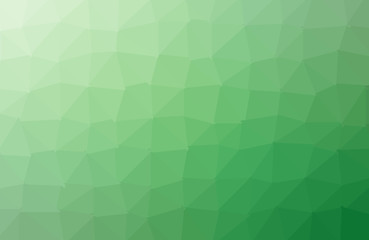 Fototapeta na wymiar Light green shining triangular background. A sample with polygonal shapes. The textured pattern can be used for background.