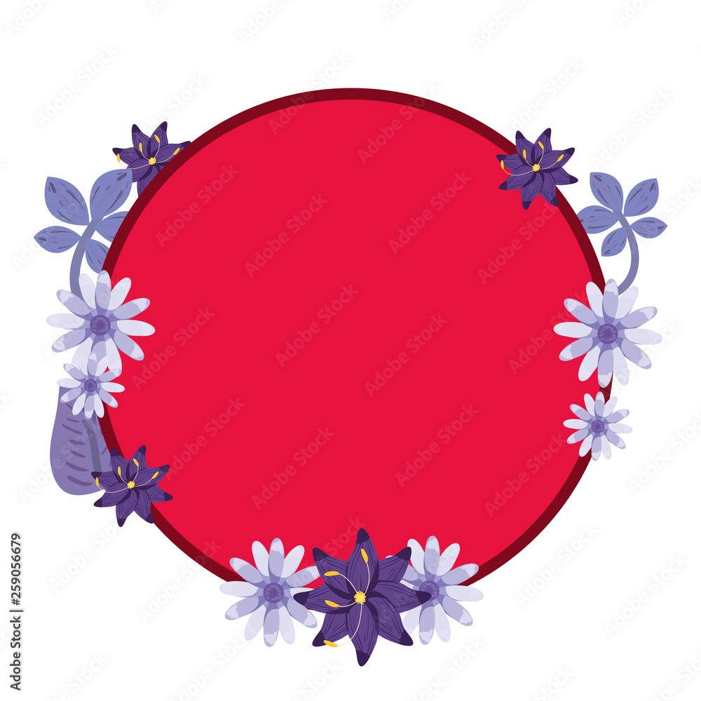 Sticker flowers badge decoration