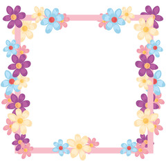 flowers badge decoration