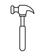 hammer tool isolated icon