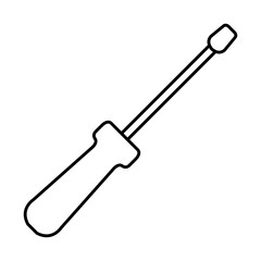 screwdriver tool isolated icon