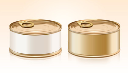 Blank canned mockup