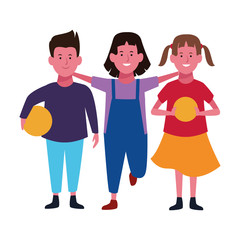 Kids friends cartoon