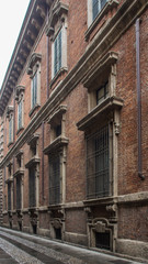 ancient house facade windows