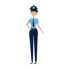 female police officer avatar character