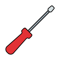 screwdriver tool isolated icon
