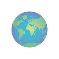 planet earth isolated icon