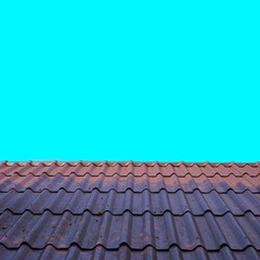 roof with red tiles