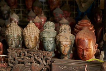 East Asian souvenir store, Buddhism mask