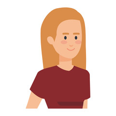 beautiful and young woman character