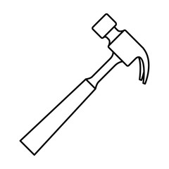 hammer tool isolated icon