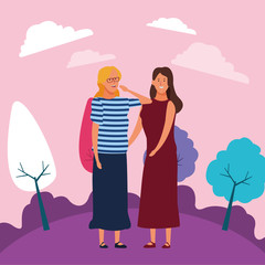 women avatar cartoon character