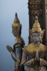statue of buddha in ayutthaya thailand