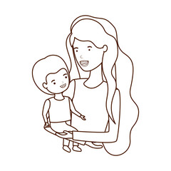 woman with baby avatar character