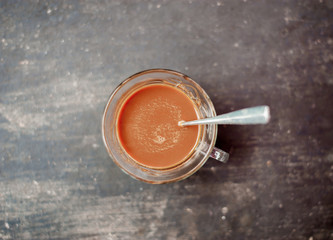 Instant coffee in the morning