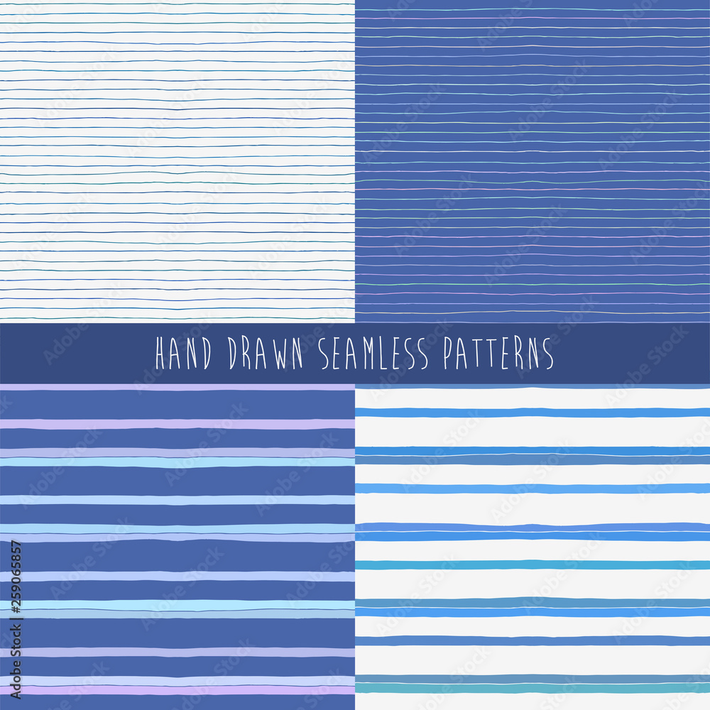 Poster set of abstract hand drawn patterns. vector illustration.