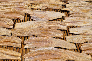 Drying fish