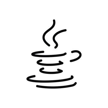 Black line icon for jre programming