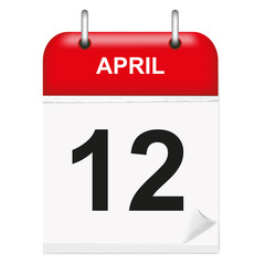 Daily calendar April day 12