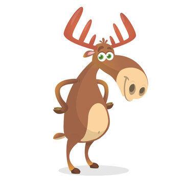 Illustration of the mighty and beautiful forest moose