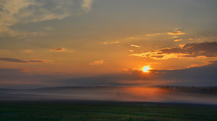 June. At this time in the Urals the sun rises very early – at four o'clock in the morning.