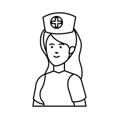 professional female nurse character