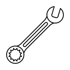 wrench key tool icon