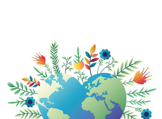 planet earth isolated icon