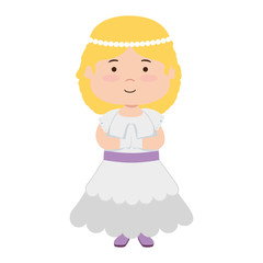 little girl first communion character