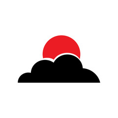 Cloud logo icon template