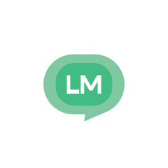 Initial Letter Logo LM Template Vector Design