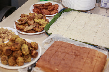 Kokis, Kewum, Aluwa and Aasmi. Sri Lankan Traditional Sweet Foods