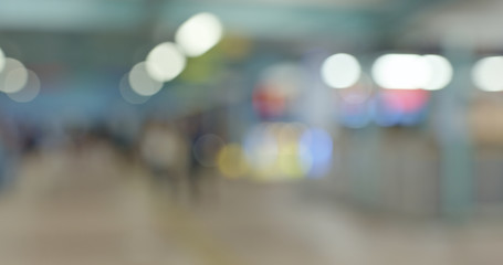 Blur of city street view