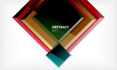 Square geometric background