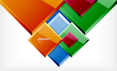 Square geometrical background