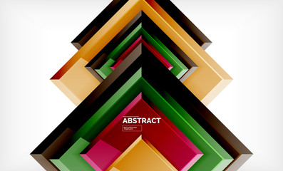 Square geometric background