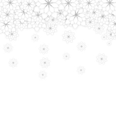 Spring Background with White Flowers