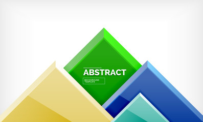 Geometric abstract background, modern square design