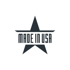 Made in USA badge. Vector illustration