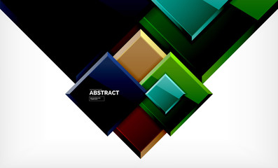 Square geometrical background