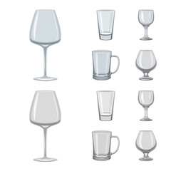 Vector illustration of form and celebration sign. Set of form and volume vector icon for stock.