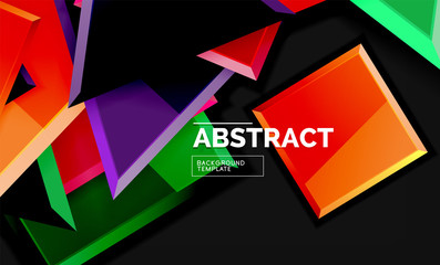 Shiny style geometric background