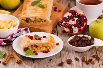 Apple strudel.