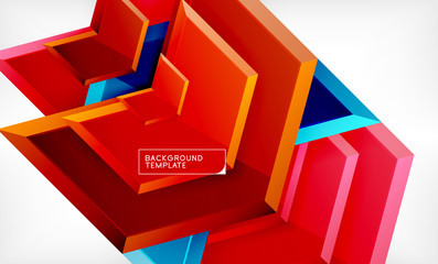 Techno arrow background, template design