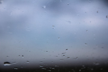 raindrops on the glass