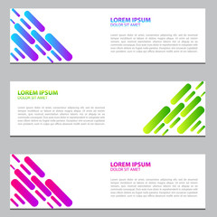Banner design with gradient colors.modern template design.eps 10