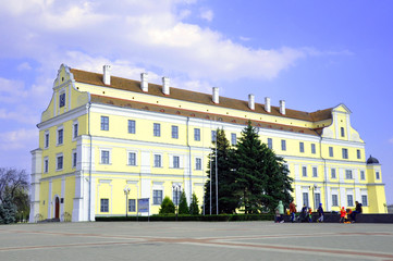 Fototapeta na wymiar Jesuit College in Pinsk. Cultural heritage of the Belarus
